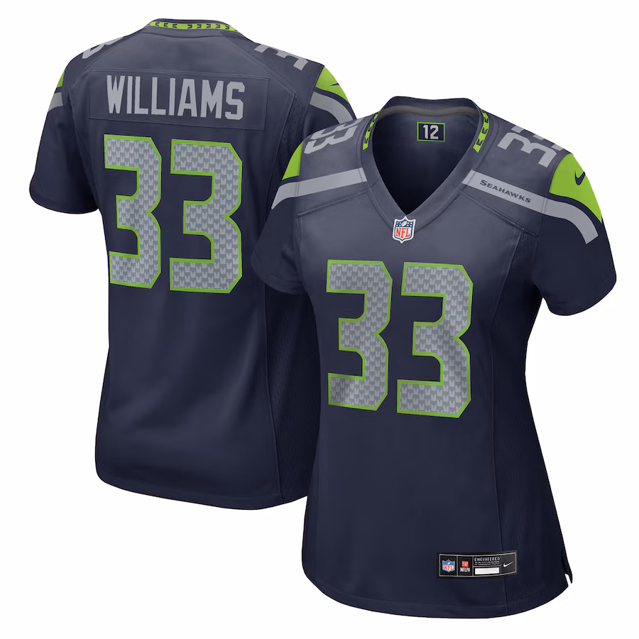 Women's Seattle Seahawks Dee Williams Nike College Navy Game Jersey - Jersey