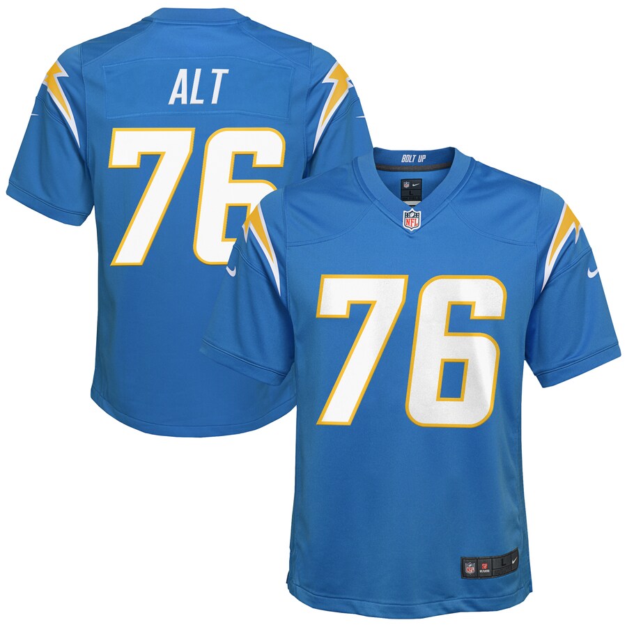 Youth Los Angeles Chargers Joe Alt Nike Powder Blue 2024 NFL Draft First Round Pick Player Game Jersey - Jersey
