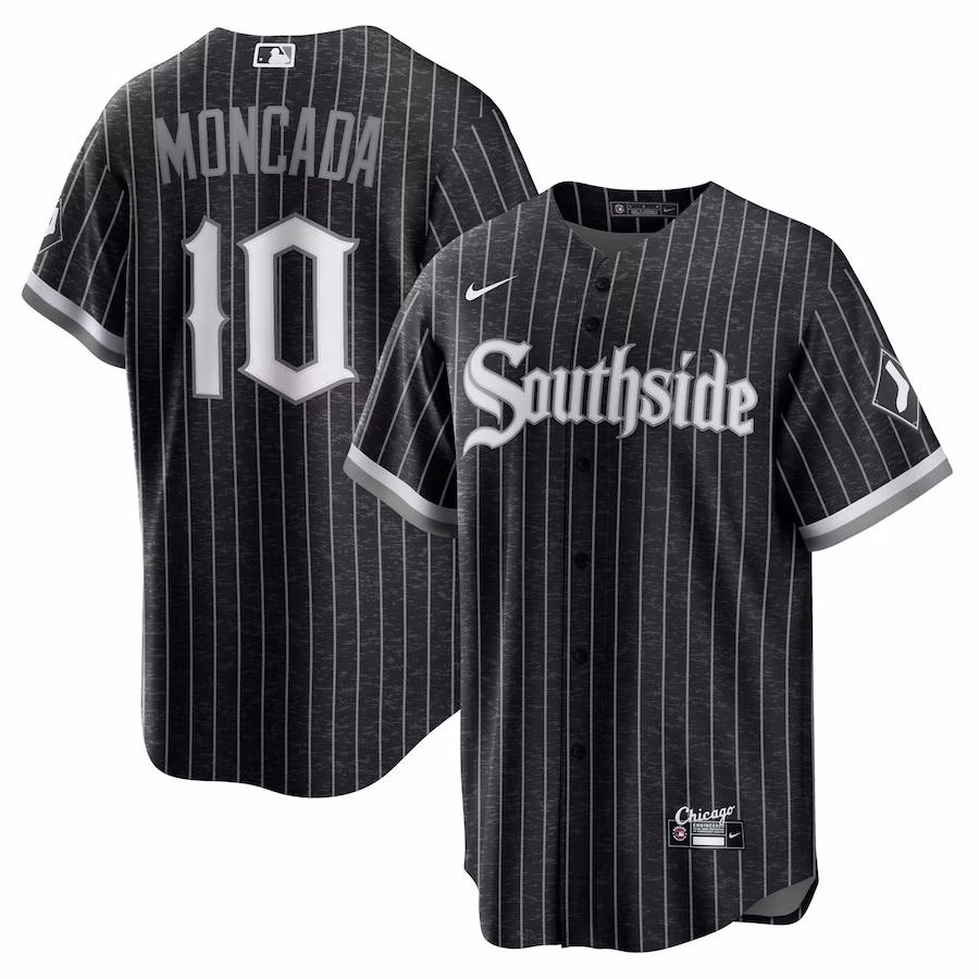 Men's Chicago White Sox Yoan Moncada Nike Black City Connect Replica Player Jersey - Jersey