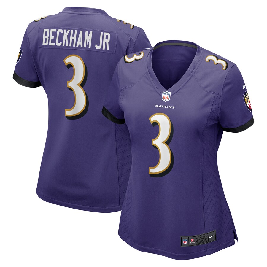 Women's Baltimore Ravens Odell Beckham Jr. Nike Purple Game Jersey - Jersey