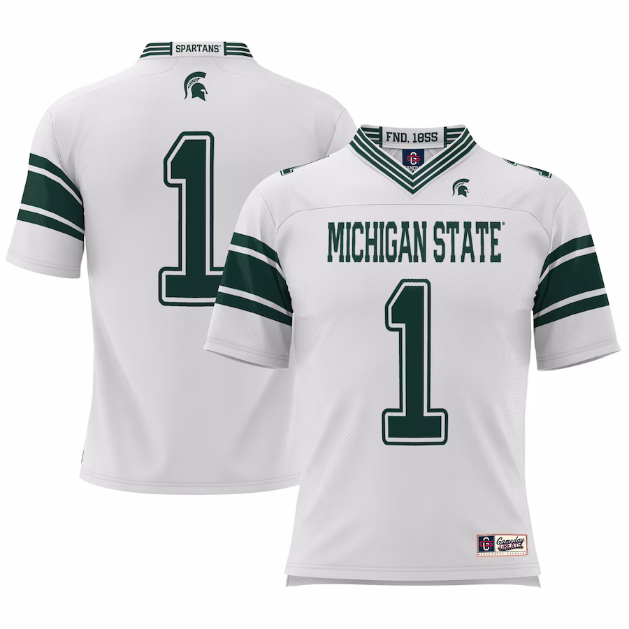 #1 Michigan State Spartans GameDay Greats Football Jersey - Cardinal - Jersey