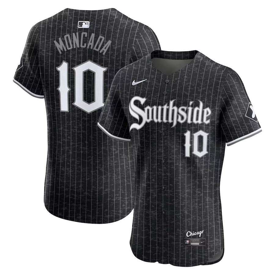 Men's Chicago White Sox Yoan Moncada Nike Black City Connect Elite Player Jersey - Jersey