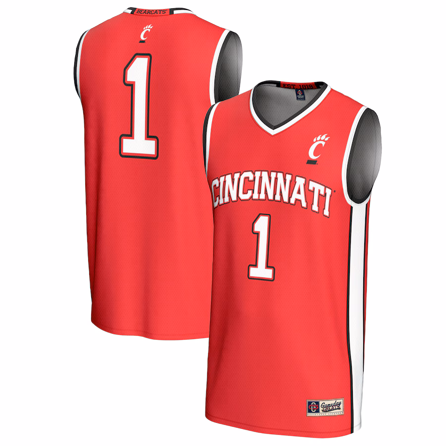 Unisex GameDay Greats #1 Red Cincinnati Bearcats Lightweight Basketball Fashion Jersey - Jersey