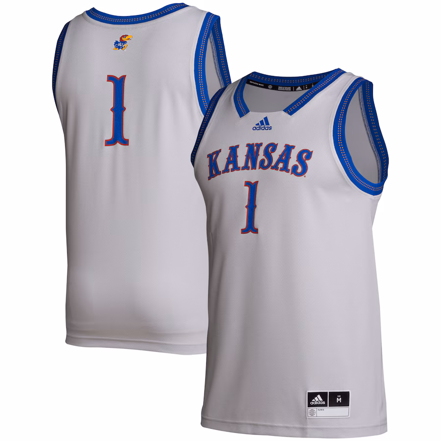 Men's adidas # Gray Kansas Jayhawks Swingman Jersey - Jersey