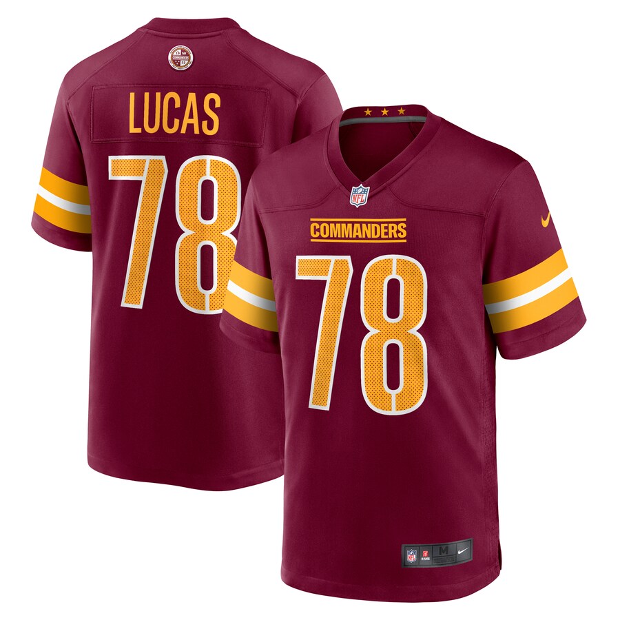 Men's Washington Commanders Cornelius Lucas Nike  Burgundy  Game Jersey - Jersey