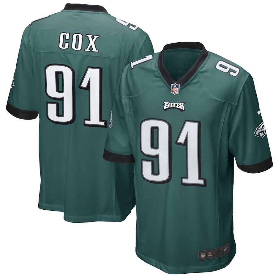 Men's Philadelphia Eagles Fletcher Cox Nike Midnight Green Game Jersey - Jersey