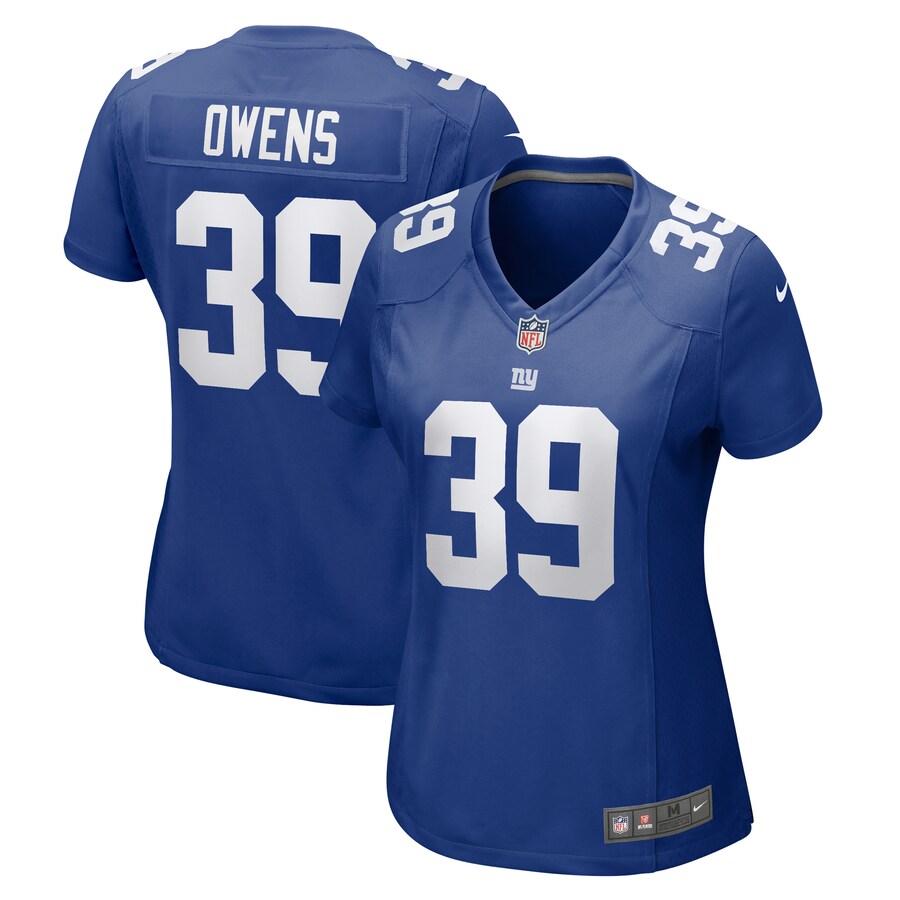 Women's New York Giants Gervarrius Owens Nike  Royal Team Game Jersey - Jersey