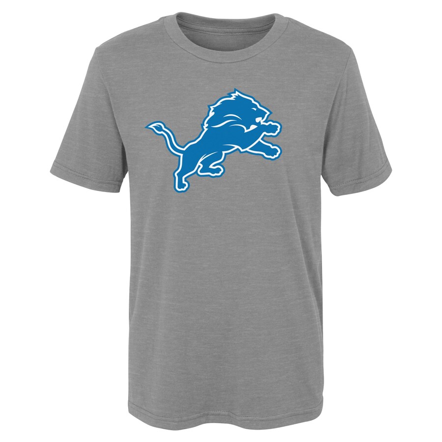 Youth Detroit Lions Gray Primary Logo T-Shirt - Jersey