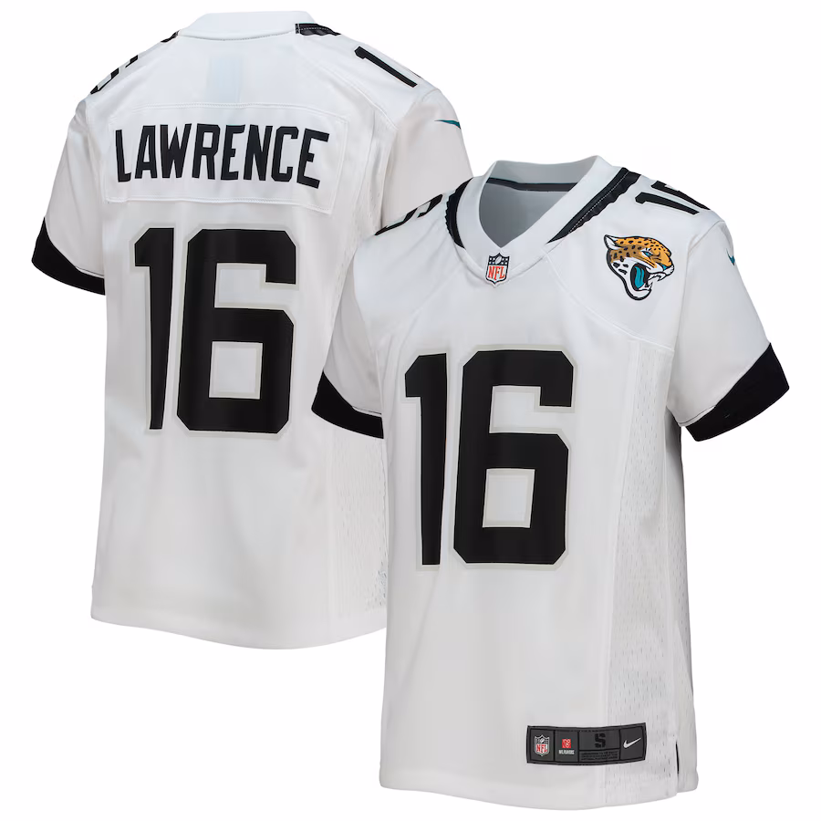 Youth Jacksonville Jaguars Trevor Lawrence Nike White Game Jersey - Jersey
