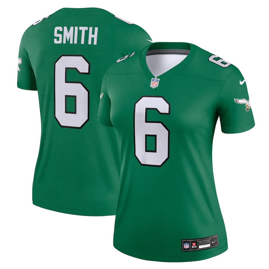 Women's Philadelphia Eagles DeVonta Smith Nike Kelly Green Alternate Legend Player Jersey - Jersey