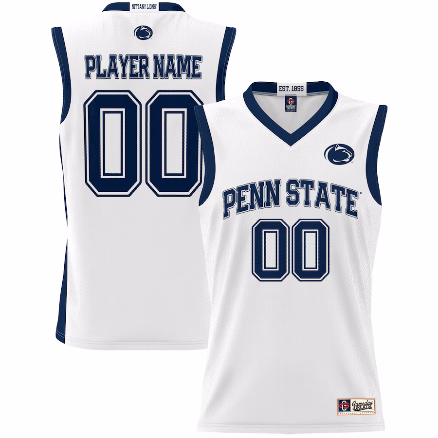 Penn State Nittany Lions GameDay Greats Youth NIL Pick-A-Player Lightweight Basketball Jersey - White - Jersey