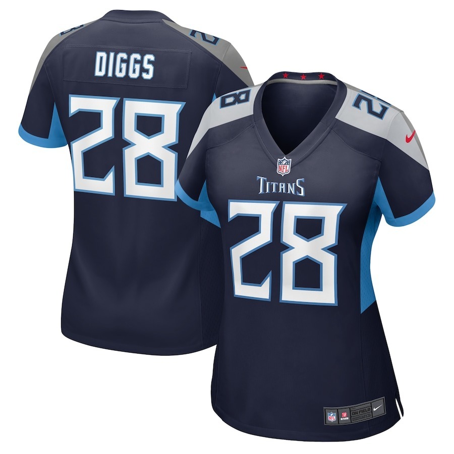 Women's Tennessee Titans Quandre Diggs Nike Navy Game Jersey - Jersey