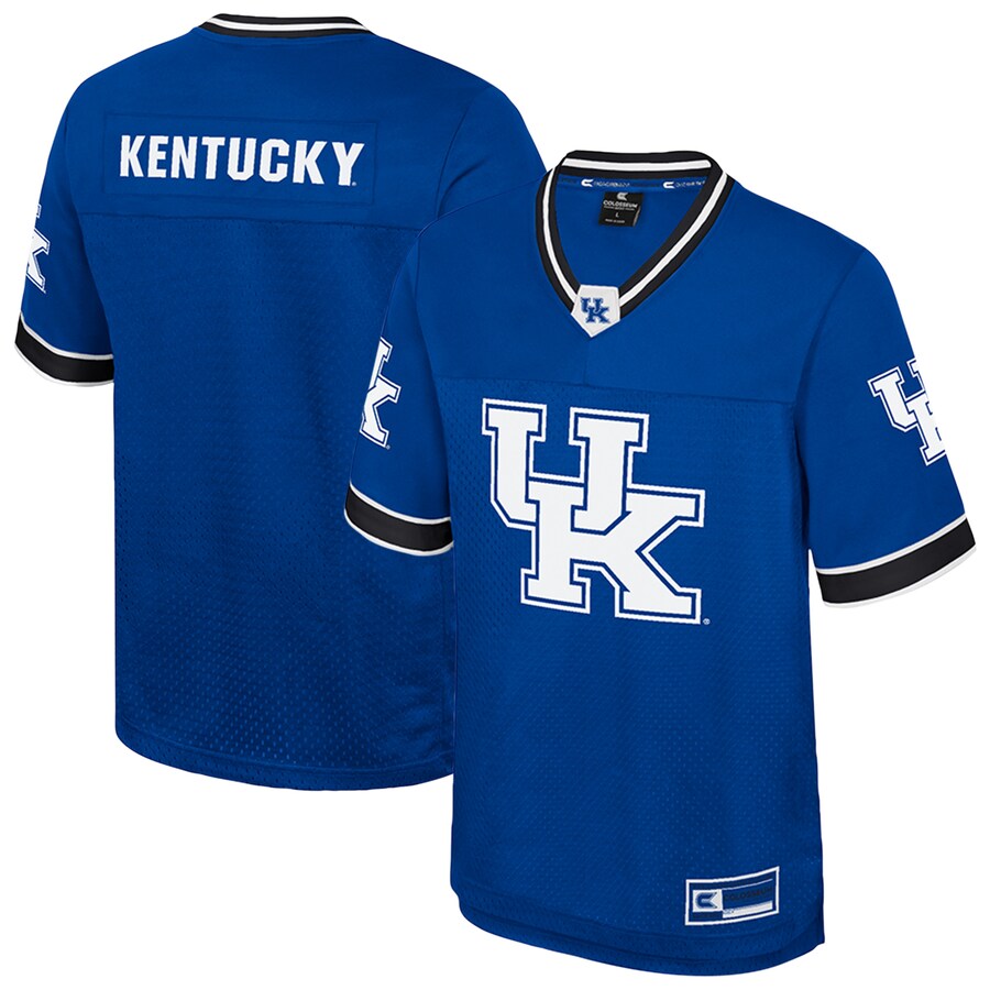 Men's Colosseum  Royal Kentucky Wildcats Nothing But The Hits Football Jersey - Jersey