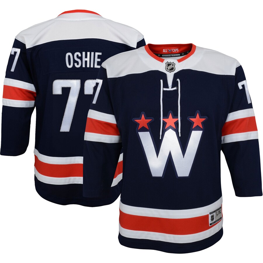 Youth Washington Capitals TJ Oshie Navy Alternate Premier Player Jersey - Jersey