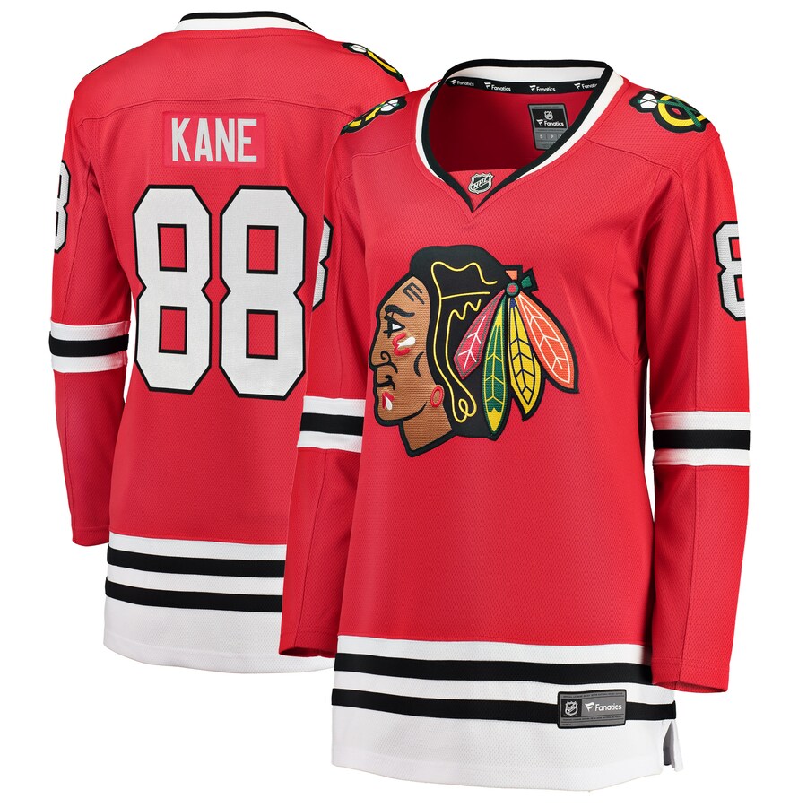 Women's Chicago Blackhawks Patrick Kane Fanatics Branded Red Home Breakaway Player Jersey - Jersey