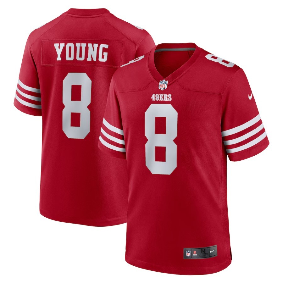 Men's San Francisco 49ers Steve Young Nike Scarlet Retired Game Player Jersey - Jersey
