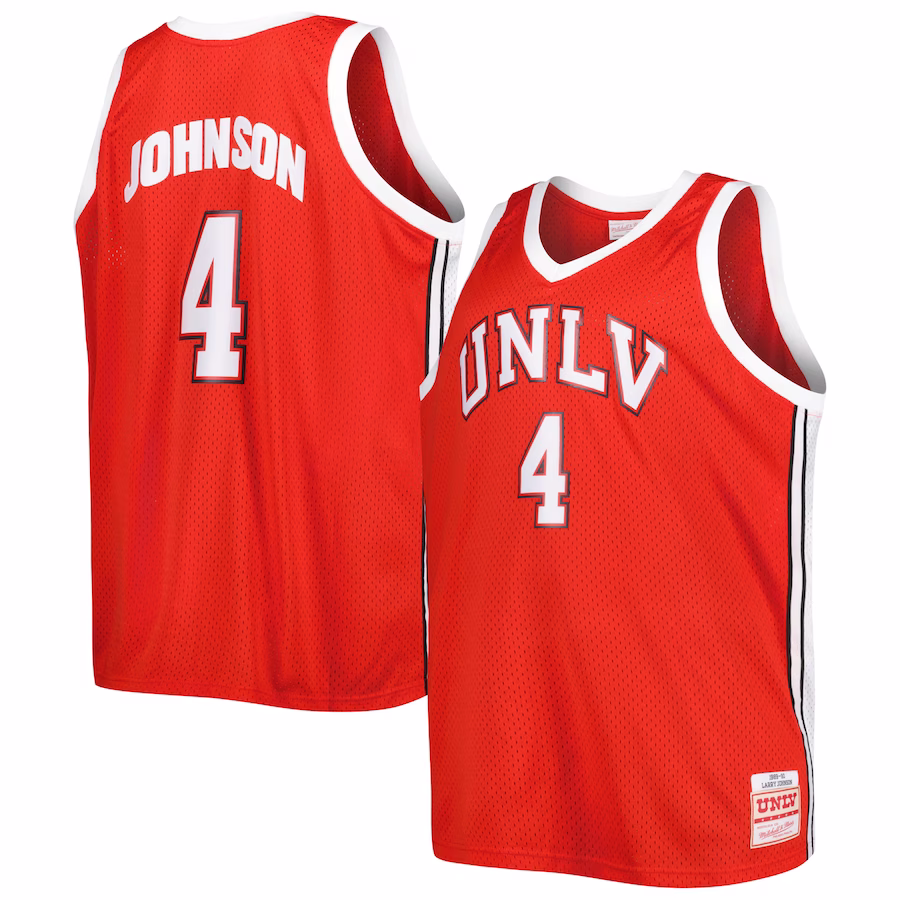 Larry Johnson UNLV Rebels Mitchell & Ness 1989/90 Big & Tall Swingman Jersey - Scarlet - Jersey