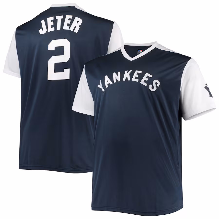Men's New York Yankees Derek Jeter Navy/White Cooperstown Collection Replica Player Jersey - Jersey
