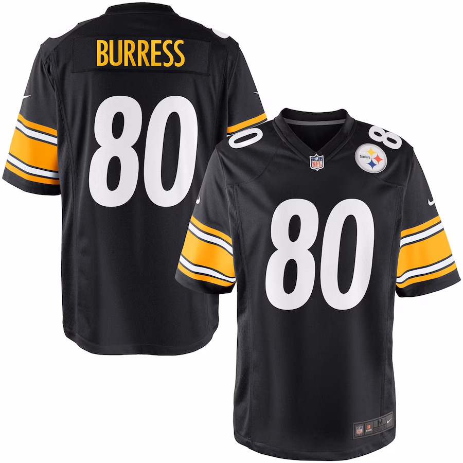 Nike Youth Pittsburgh Steelers Plaxico Burress Team Color Game Jersey - Jersey