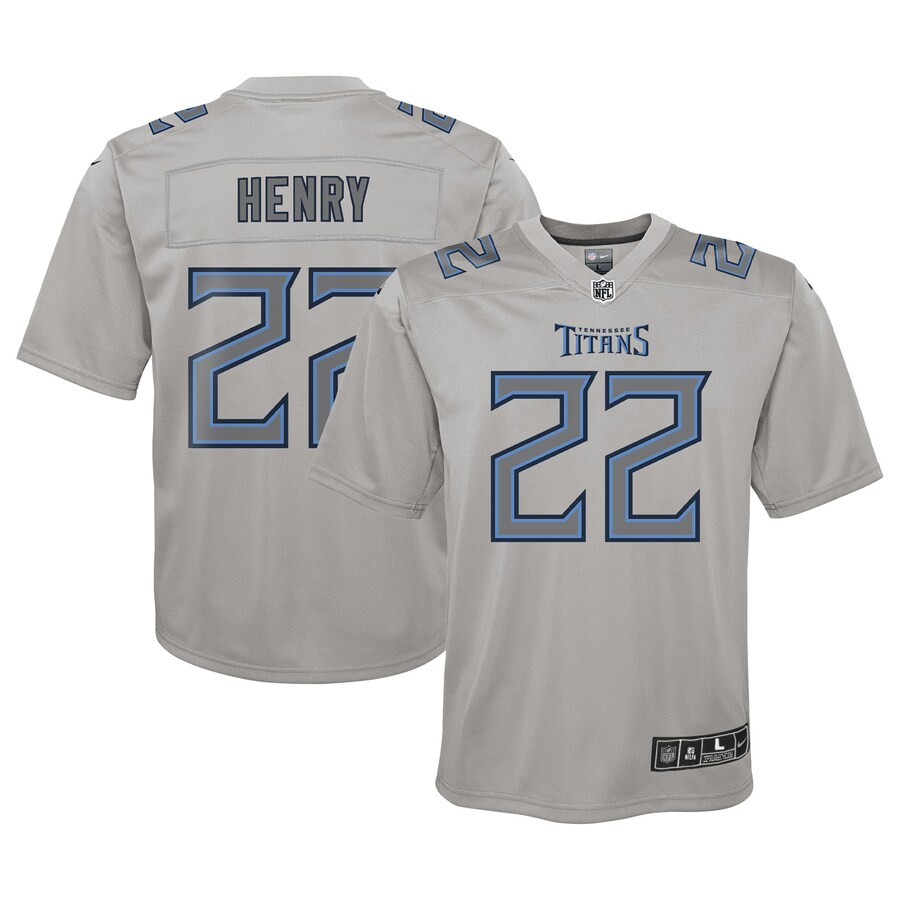 Youth Tennessee Titans Derrick Henry Nike Gray Atmosphere Game Jersey - Jersey