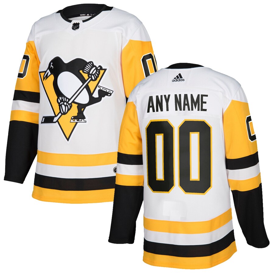 Men's Pittsburgh Penguins adidas White Authentic Custom Jersey - Jersey