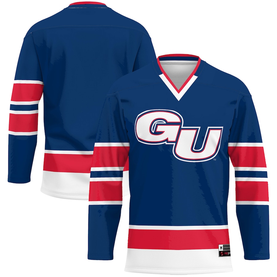 Men's GameDay Greats Navy Gonzaga Bulldogs Hockey Jersey - Jersey