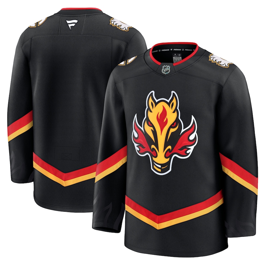 Men's Calgary Flames Fanatics Black Alternate Premium Jersey - Jersey