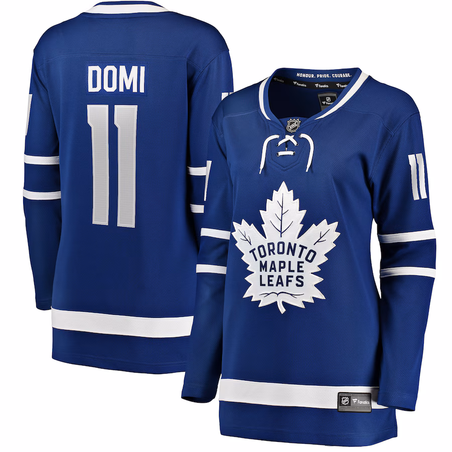 Women's Toronto Maple Leafs Max Domi Fanatics Blue Home Breakaway Player Jersey - Jersey