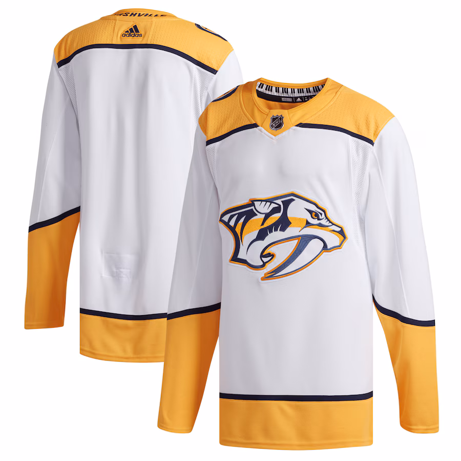 Men's Nashville Predators adidas White Away Authentic Jersey - Jersey