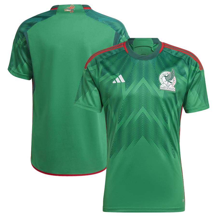 Men's Mexico National Team adidas Green 2022/23 Home Blank Replica Jersey - Jersey