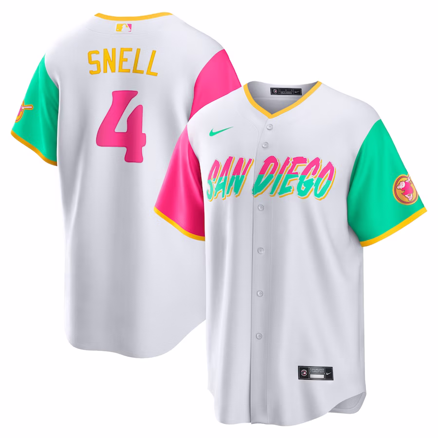 Men's San Diego Padres Blake Snell Nike White City Connect Replica Player Jersey - Jersey