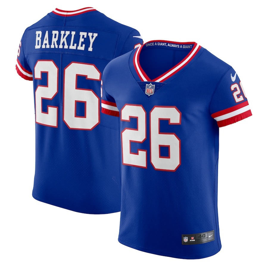Men's New York Giants Saquon Barkley Nike Royal Classic Vapor Elite Player Jersey - Jersey