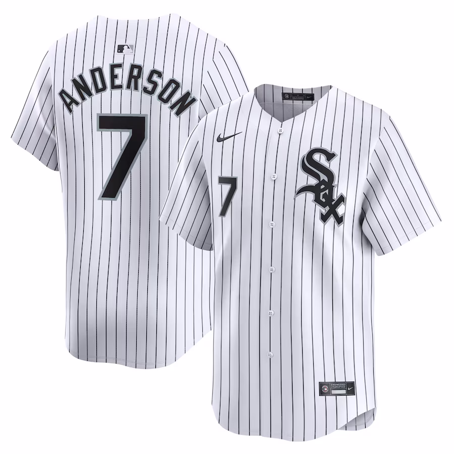Men's Chicago White Sox Tim Anderson Nike White Home Limited Player Jersey - Jersey