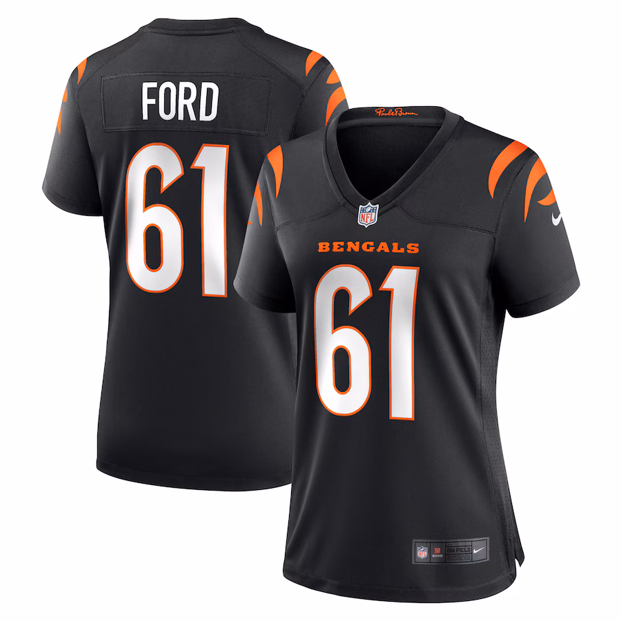 Women's Cincinnati Bengals Cody Ford Nike Black Game Jersey - Jersey