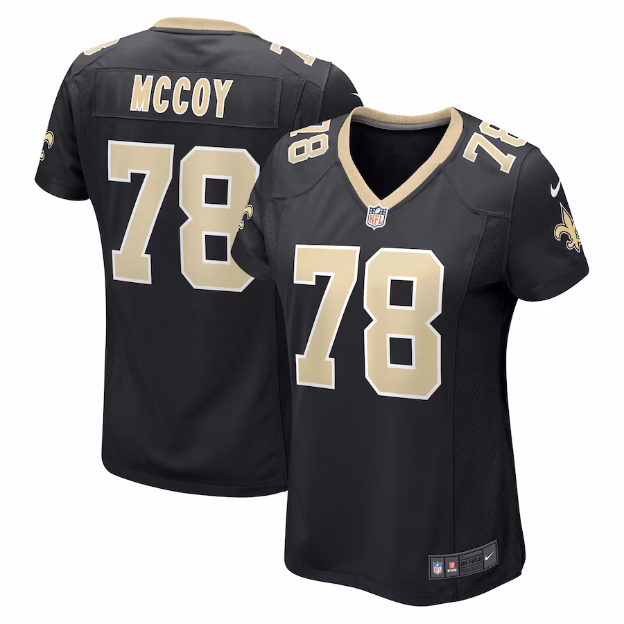 Women's New Orleans Saints Erik Mccoy Nike Black Game Jersey - Jersey