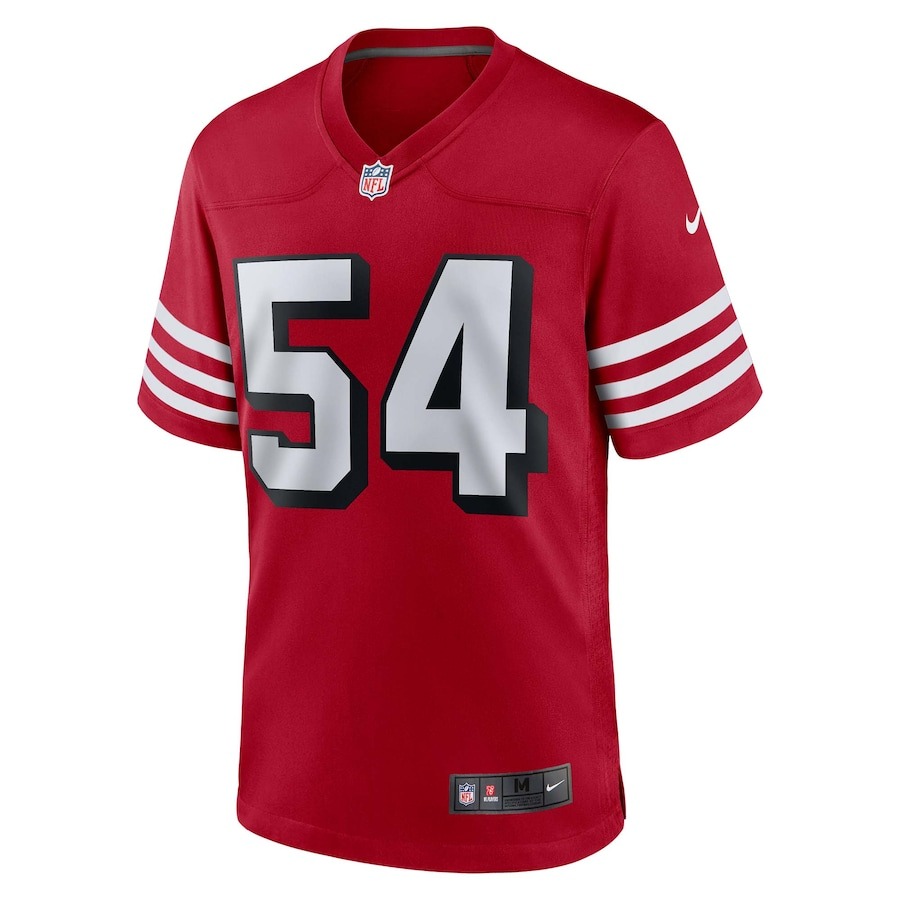 Men's San Francisco 49ers Fred Warner Nike Scarlet Alternate Game Jersey - Jersey