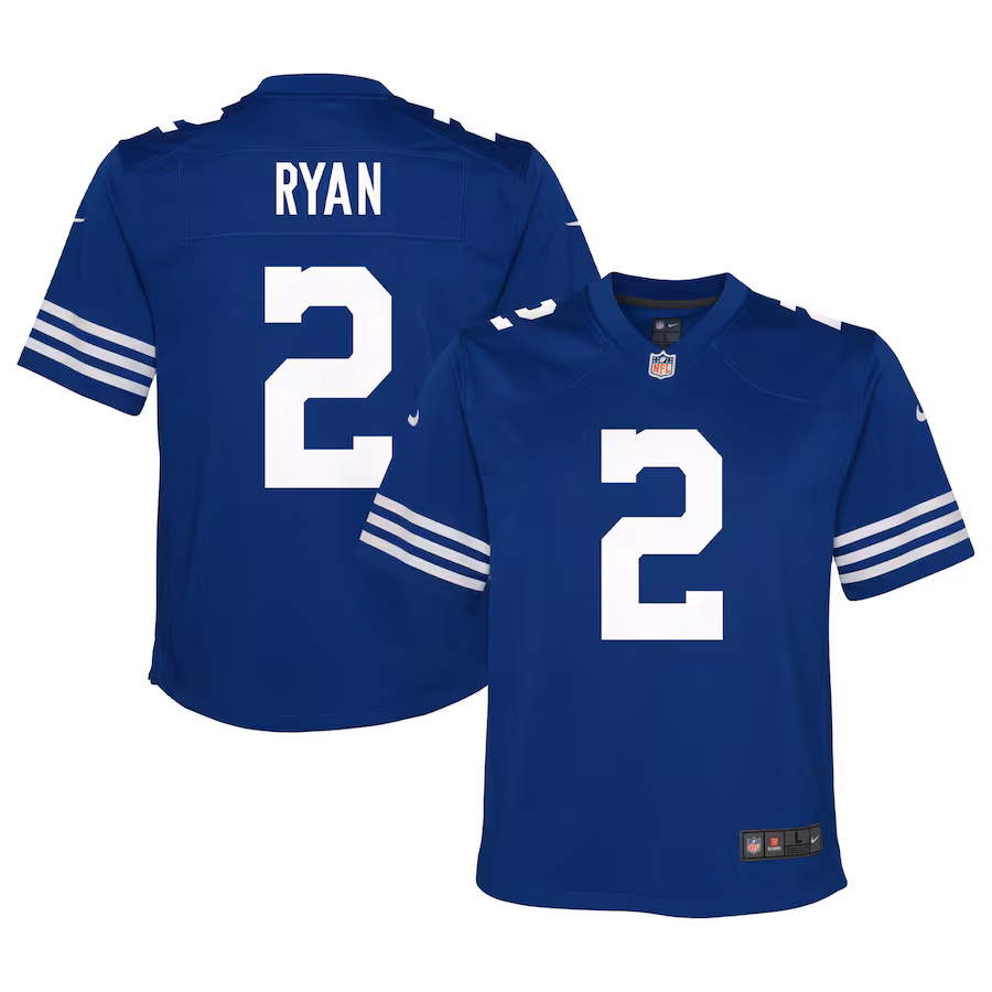 Youth Indianapolis Colts Matt Ryan Nike Royal Alternate Game Jersey - Jersey