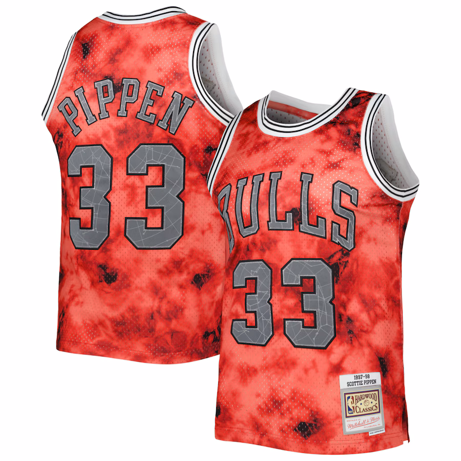 Men's Chicago Bulls Scottie Pippen Mitchell & Ness Red 1997/98 Galaxy Swingman Jersey - Jersey
