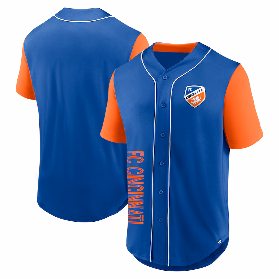 Men's FC Cincinnati Fanatics Royal Balance Fashion Baseball Jersey - Jersey