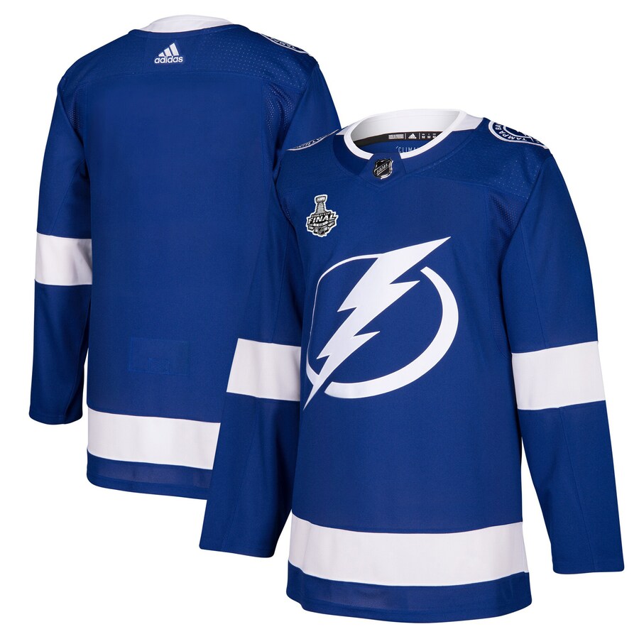 Men's Tampa Bay Lightning adidas Blue 2021 Stanley Cup Final Bound Authentic Patch Jersey - Jersey