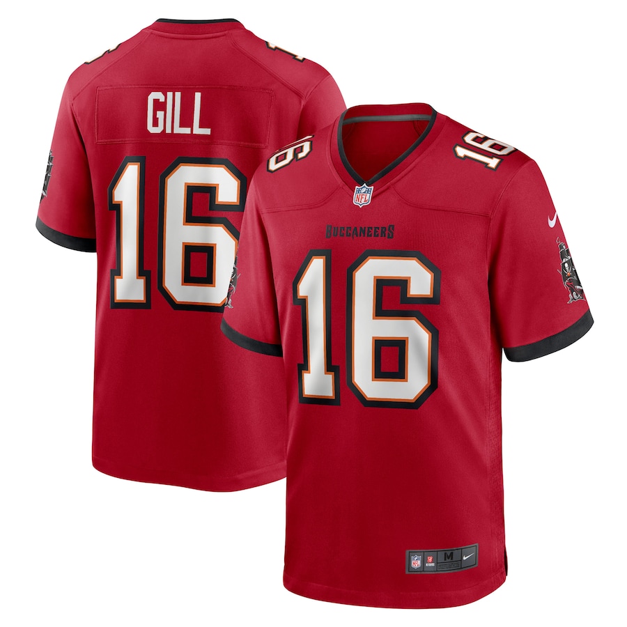 Men's Tampa Bay Buccaneers Trenton Gill Nike Red Team Game Jersey - Jersey