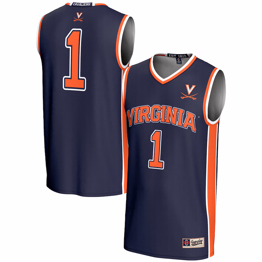 Unisex GameDay Greats #1 Navy Virginia Cavaliers Lightweight Basketball Jersey - Jersey