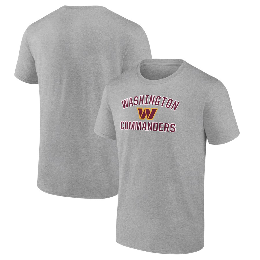 Men's Washington Commanders Fanatics Heather Gray Victory Arch T-Shirt - Jersey