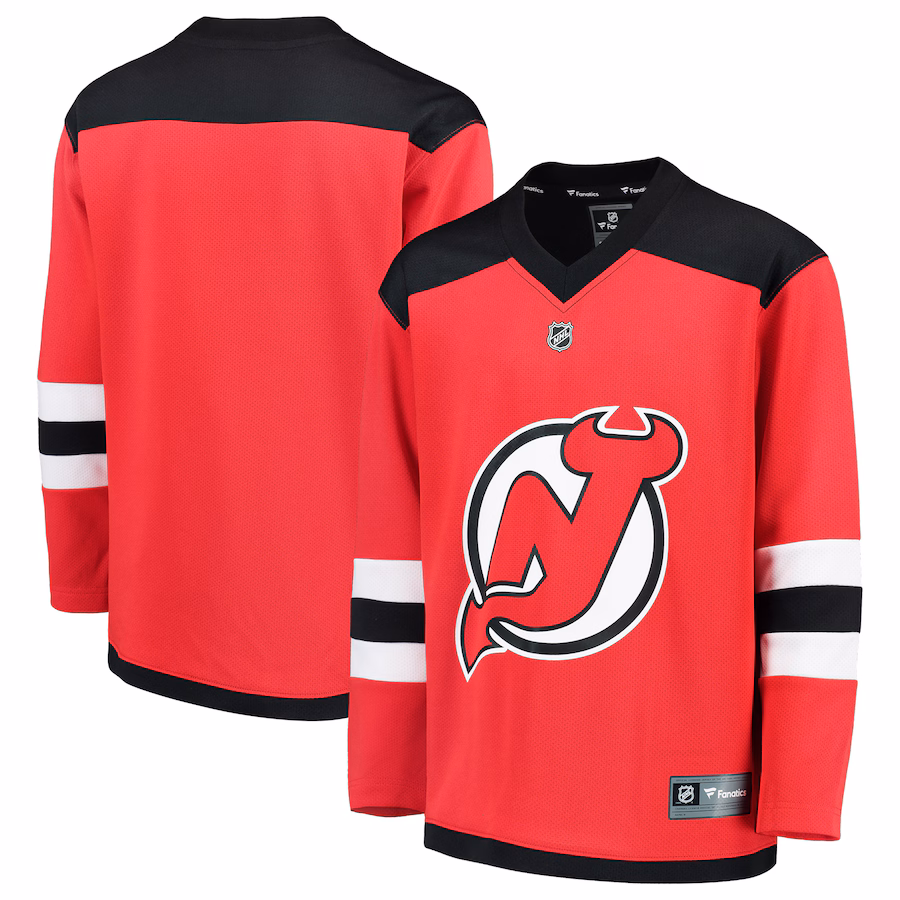 Youth New Jersey Devils Fanatics Red Home Replica Blank Jersey - Jersey