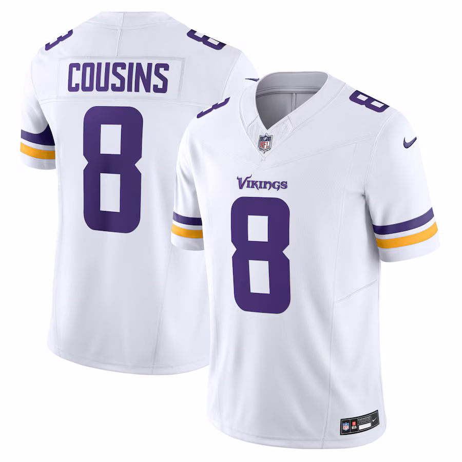 Men's Minnesota Vikings Kirk Cousins Nike White Vapor F.U.S.E. Limited Jersey - Jersey