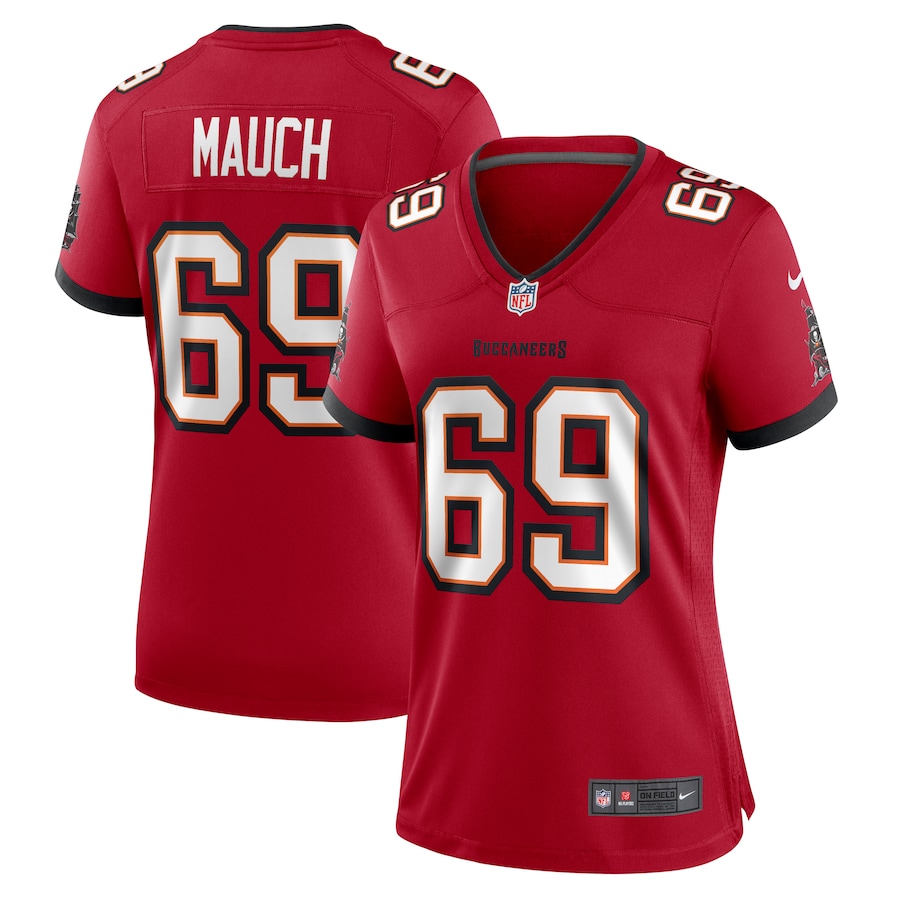 Women's Tampa Bay Buccaneers Cody Mauch Nike  Red  Game Jersey - Jersey