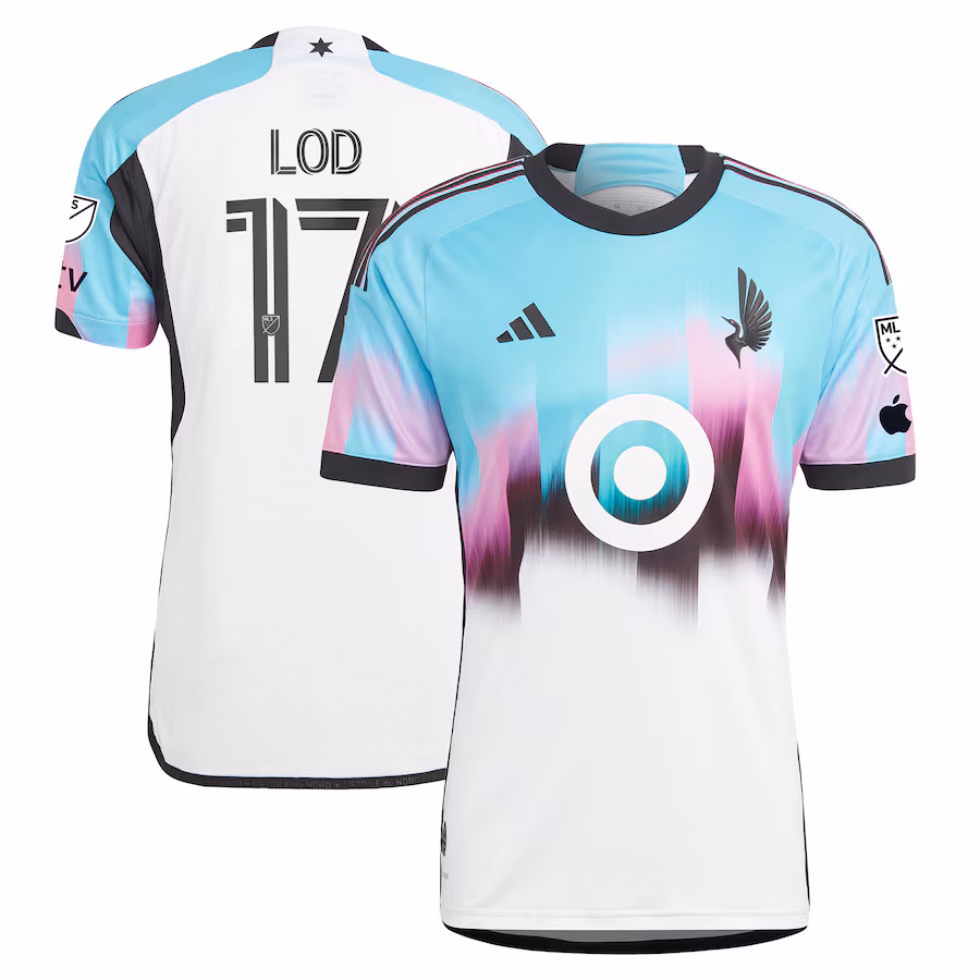 Men's Minnesota United FC Robin Lod adidas White 2023 The Northern Lights Kit Authentic Jersey - Jersey