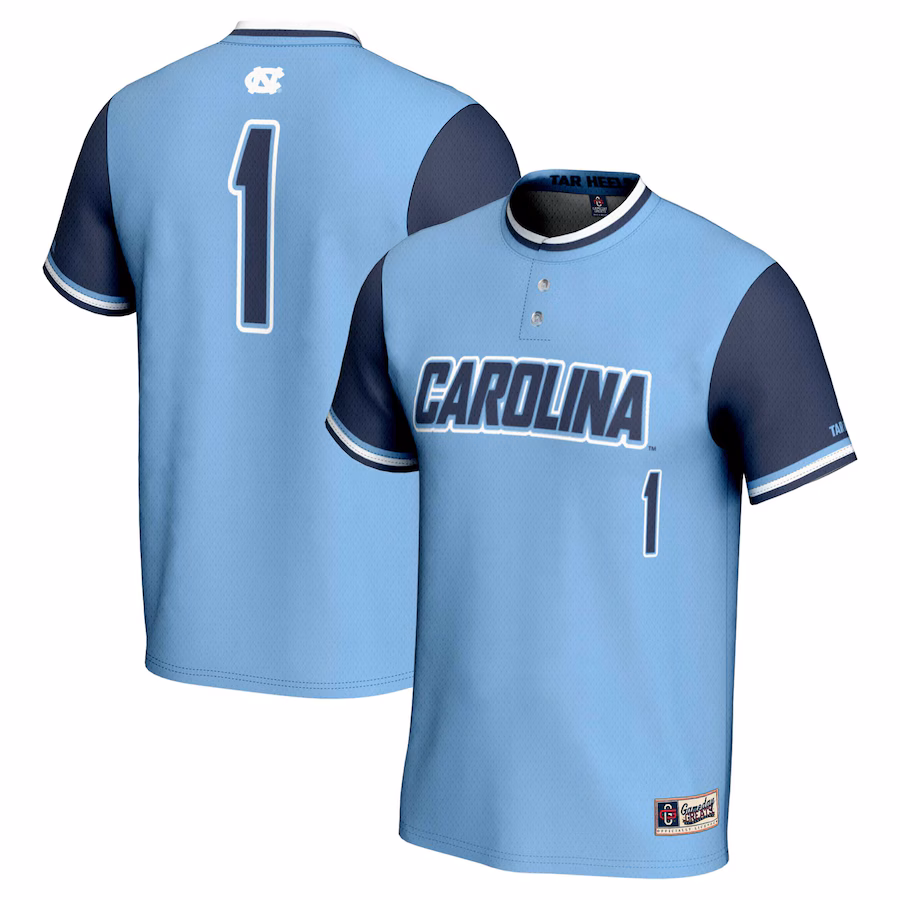 Youth GameDay Greats #1 Carolina Blue North Carolina Tar Heels Lightweight Softball Jersey - Jersey