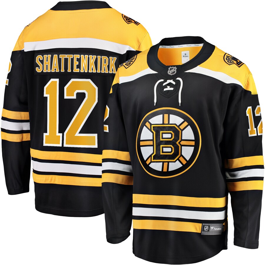Men's Boston Bruins Kevin Shattenkirk Fanatics Branded Black Home Breakaway Jersey - Jersey