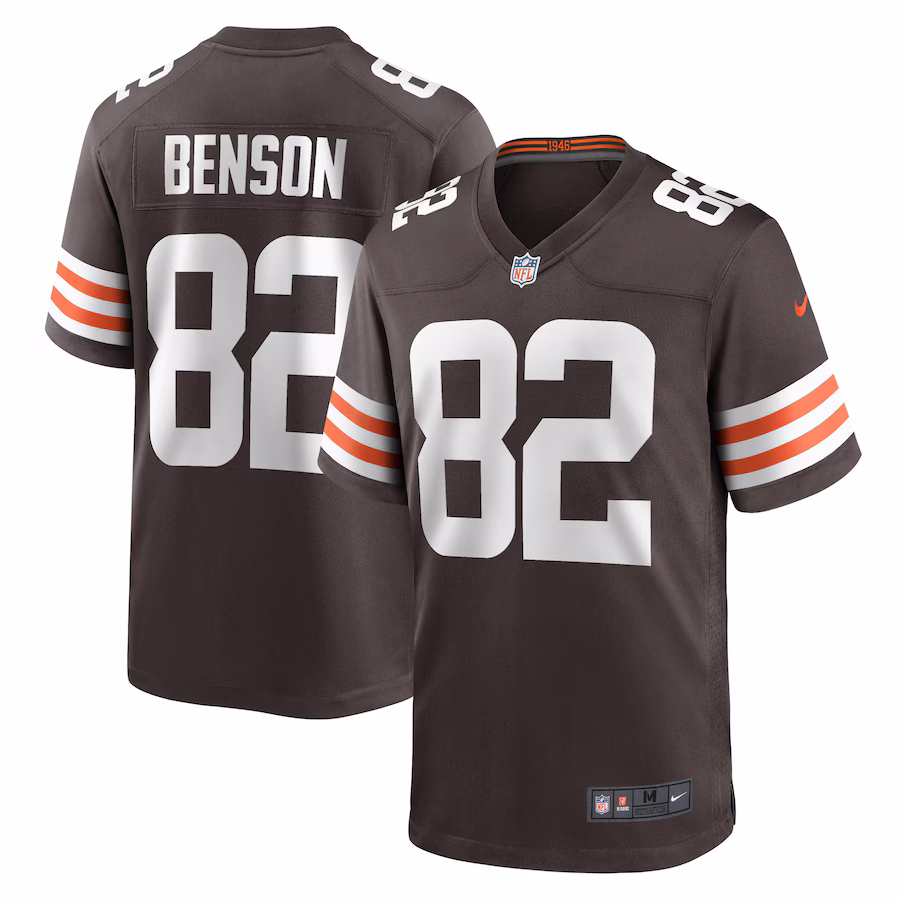 Men's Cleveland Browns Trinity Benson Nike  Brown Team Game Jersey - Jersey